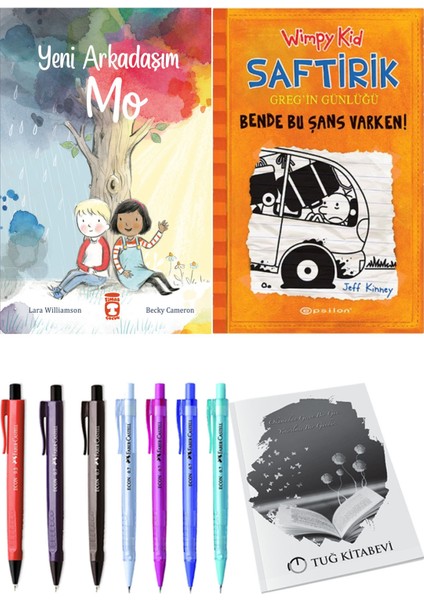 Saftirik 9 Bende Bu Şans Varken! ve Yeni Arkadaşım Mo 2'li Set - Kalem