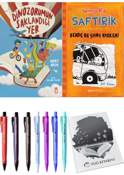 Saftirik 9 Bende Bu Şans Varken! ve Dinazorumun Saklandığı Yer 2'li Set - Kalem