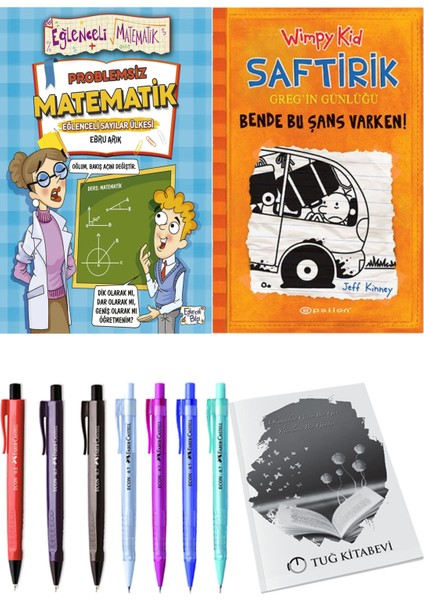 Saftirik 9 Bende Bu Şans Varken! ve Problemsiz Matematik 2'li Set - Kalem