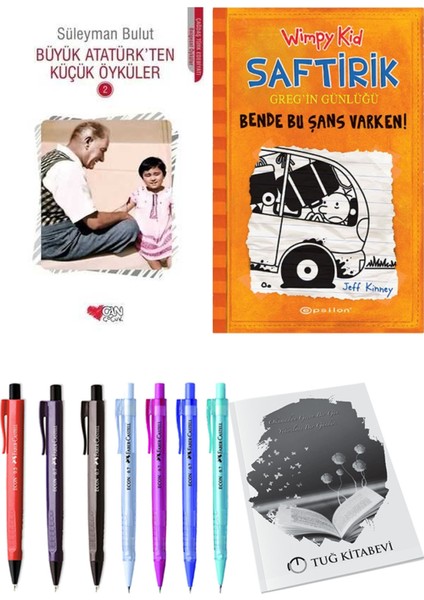 Saftirik 9 Bende Bu Şans Varken! ve Büyük Atatürk'ten Küçük Öyküler 2 2'li Set - Kalem