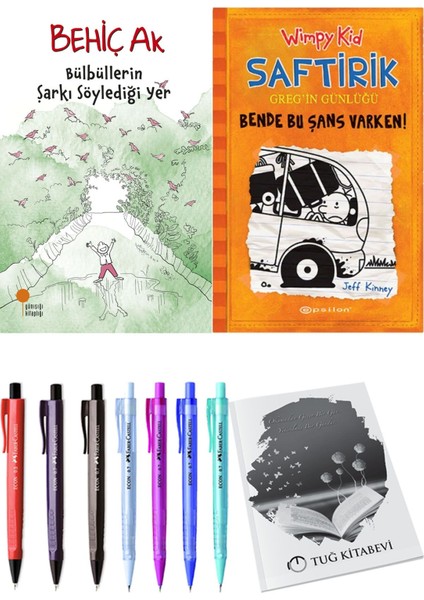 Saftirik 9 Bende Bu Şans Varken! ve Bülbüllerin Şarkı Söylediği Yer 2'li Set - Kalem