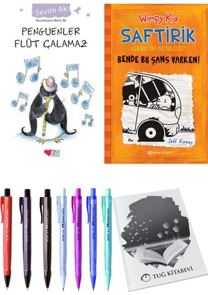 Saftirik 9 Bende Bu Şans Varken! ve Penguenler Flüt Çalamaz 2'li Set - Kalem