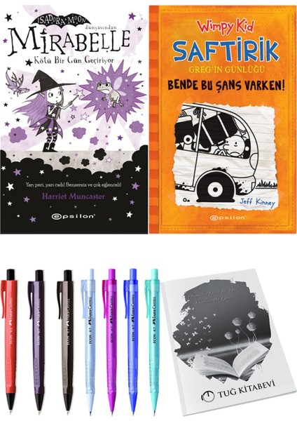 Saftirik 9 Bende Bu Şans Varken! ve Mirabelle 3 Kötü Bir Gün Geçiriyor 2'li Set - Kalem