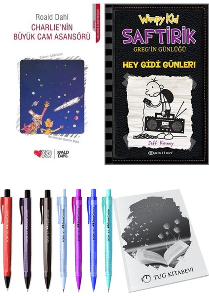 Saftirik 10 Hey Gidi Günler! ve Charlie'nin Büyük Cam Asansörü 2'li Set - Kalem
