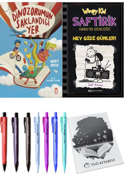 Saftirik 10 Hey Gidi Günler! ve Dinazorumun Saklandığı Yer 2'li Set - Kalem