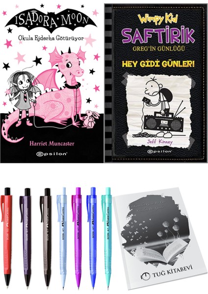 Saftirik 10 Hey Gidi Günler! ve Isadora Moon 6 Okula Ejderha Götürüyor 2'li Set - Kalem