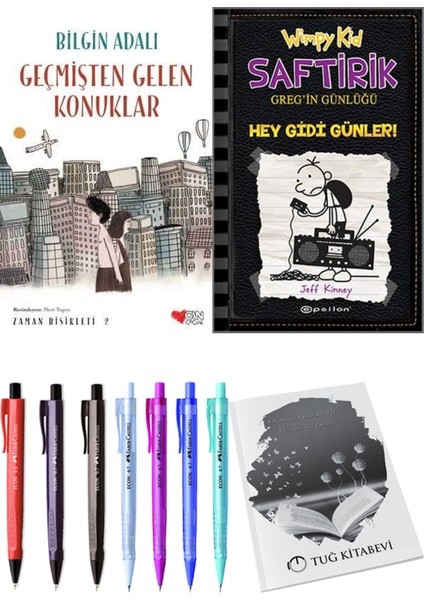 Saftirik 10 Hey Gidi Günler! ve Zaman Bisikleti 2 Geçmişten Gelen Konuklar 2'li Set - Kalem