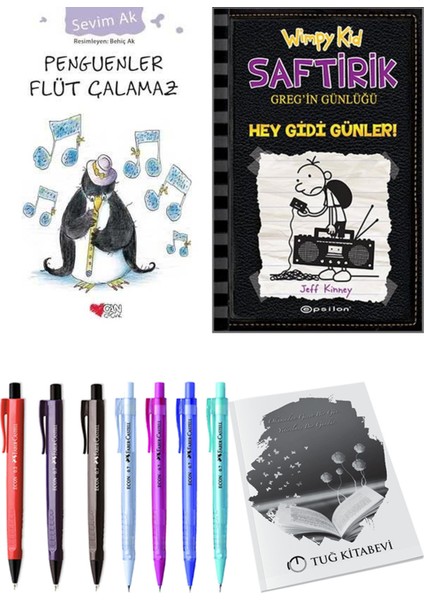 Saftirik 10 Hey Gidi Günler! ve Penguenler Flüt Çalamaz 2'li Set - Kalem