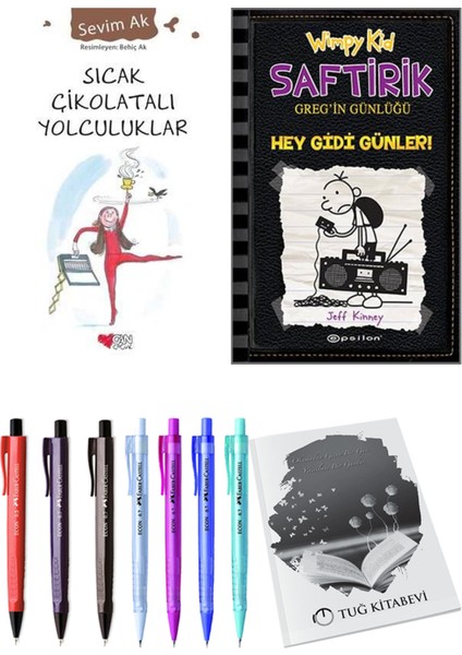 Saftirik 10 Hey Gidi Günler! ve Sıcak Çikolatalı Yolculuklar 2'li Set - Kalem
