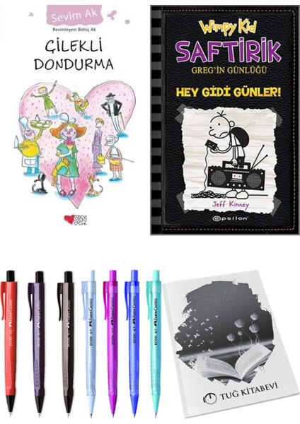 Saftirik 10 Hey Gidi Günler! ve Çilekli Dondurma 2'li Set - Kalem
