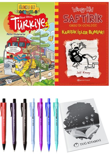 Saftirik 11 Karışık Işler Bunlar! ve Güzel Ülkem Türkiye 3 2'li Set - Kalem