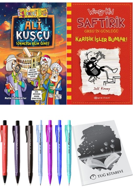 Saftirik 11 Karışık Işler Bunlar! ve Ali Kuşçu Sönmeyen Bilim Güneşi 2'li Set - Kalem