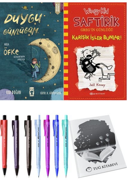 Saftirik 11 Karışık Işler Bunlar! ve Duygu Günlüğüm Mira Öfke Gezegeni'nden Ayrılıyor 2'li Set - Kalem