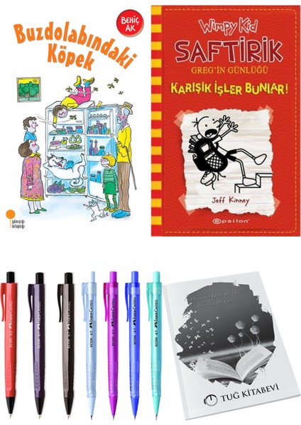 Saftirik 11 Karışık Işler Bunlar! ve Buzdolabındaki Köpek 2'li Set - Kalem