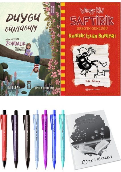 Saftirik 11 Karışık Işler Bunlar! ve Duygu Günlüğüm Mira ve Yekta Zorbalık Adası'nda Mücadele 2'li Set - Kalem