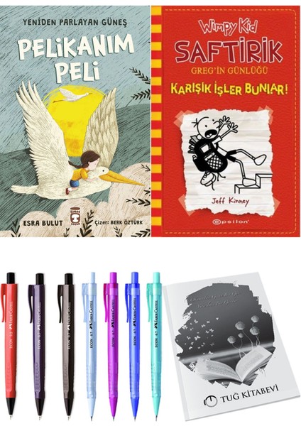 Saftirik 11 Karışık Işler Bunlar! ve Yeniden Parlayan Güneş Pelikanım Peli 2'li Set - Kalem