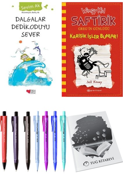 Saftirik 11 Karışık Işler Bunlar! ve Dalgalar Dedikoduyu Sever 2'li Set - Kalem