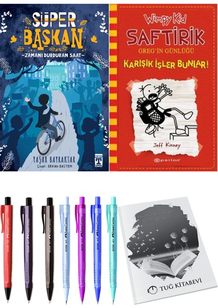 Saftirik 11 Karışık Işler Bunlar! ve Süper Başkan Zamanı Durduran Saat 2'li Set - Kalem