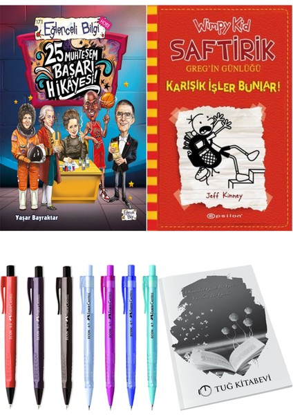 Saftirik 11 Karışık Işler Bunlar! ve 25 Muhteşem Başarı Hikayesi 2'li Set - Kalem