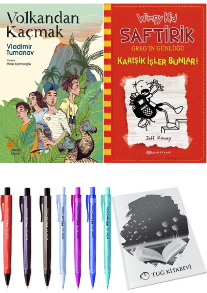 Saftirik 11 Karışık Işler Bunlar! ve Volkandan Kaçmak 2'li Set - Kalem