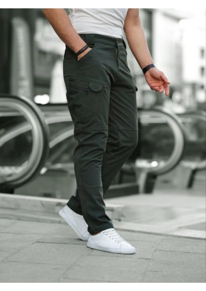 Tactical Taktik Pantolon Outdoor Kargo Cep Esnek ve Hafif Malzeme Likrali (Mevsimlik)