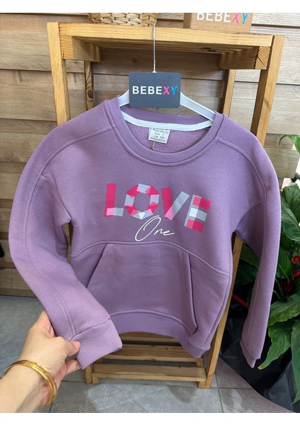 Love My Baskılı Sweatshirt