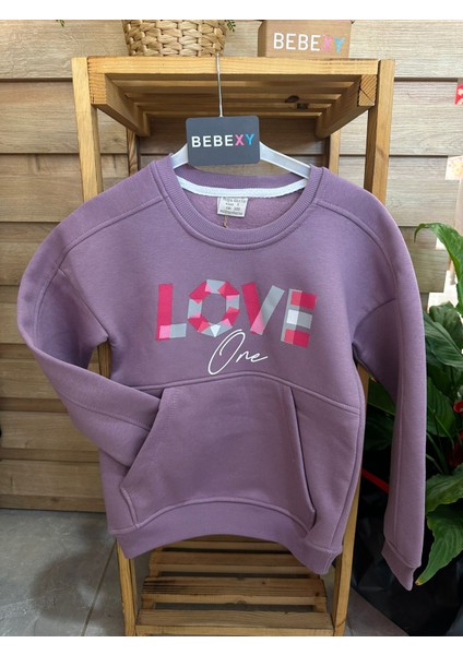 Love My Baskılı Sweatshirt