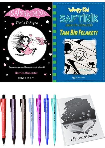 Saftirik 12 Tam Bir Felaket! ve Isadora Moon 1 Okula Gidiyor 2'li Set - Kalem