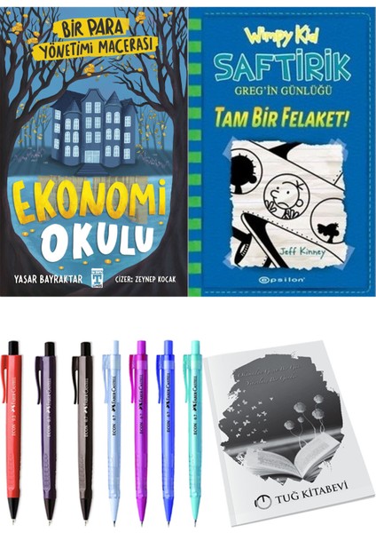 Saftirik 12 Tam Bir Felaket! ve Ekonomi Okulu Bir Para Yönetimi Macerası 2'li Set - Kalem