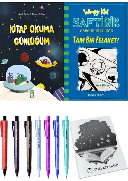 Saftirik 12 Tam Bir Felaket! ve Kitap Okuma Günlüğüm 2'li Set - Kalem