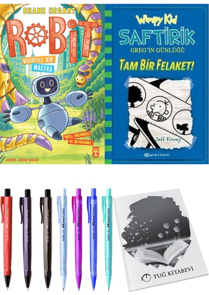 Saftirik 12 Tam Bir Felaket! ve Robit 3 Gıcırtılı Bir Macera 2'li Set - Kalem