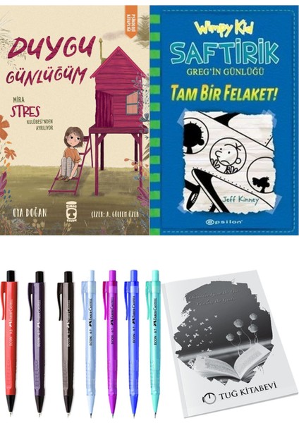 Saftirik 12 Tam Bir Felaket! ve Duygu Günlüğüm Mira Stres Kulübesi'nden Ayrılıyor 2'li Set - Kalem
