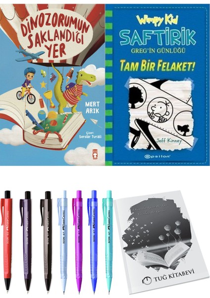 Saftirik 12 Tam Bir Felaket! ve Dinazorumun Saklandığı Yer 2'li Set - Kalem