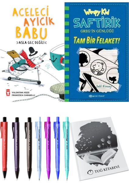 Saftirik 12 Tam Bir Felaket! ve Aceleci Ayıcık Babu Asla Geç Değil 2'li Set - Kalem