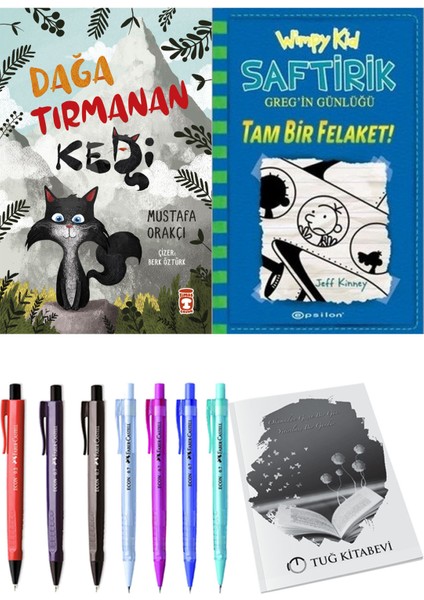 Saftirik 12 Tam Bir Felaket! ve Dağa Tırmanan Kedi 2'li Set - Kalem
