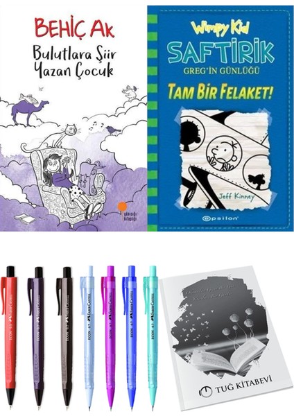 Saftirik 12 Tam Bir Felaket! ve Bulutlara Şiir Yazan Çocuk 2'li Set - Kalem