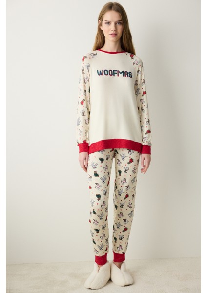 Woofmas Ekru Sweatshirt