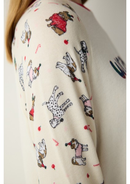 Woofmas Ekru Sweatshirt
