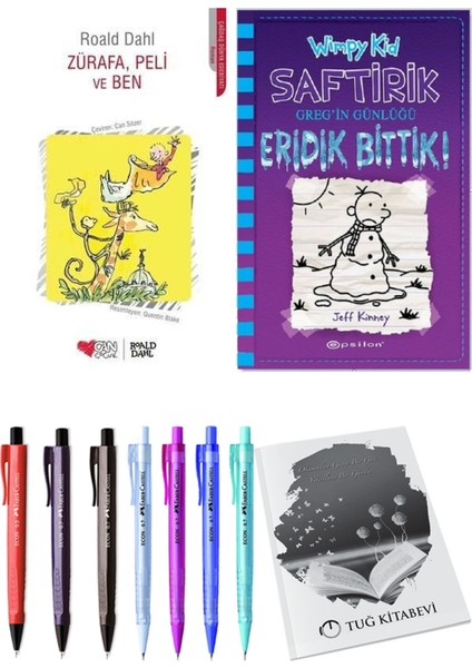 Saftirik 13 Eridik Bittik! ve Zürafa, Peli ve Ben 2'li Set - Kalem