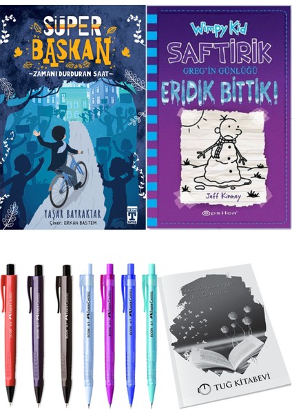 Saftirik 13 Eridik Bittik! ve Süper Başkan Zamanı Durduran Saat 2'li Set - Kalem