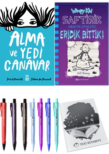 Saftirik 13 Eridik Bittik! ve Alma ve Yedi Canavar 2'li Set - Kalem