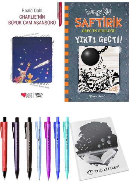 Saftirik 14 Yıktı Geçti! ve Charlie'nin Büyük Cam Asansörü 2'li Set - Kalem