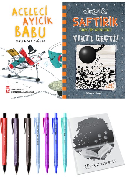 Saftirik 14 Yıktı Geçti! ve Aceleci Ayıcık Babu Asla Geç Değil 2'li Set - Kalem