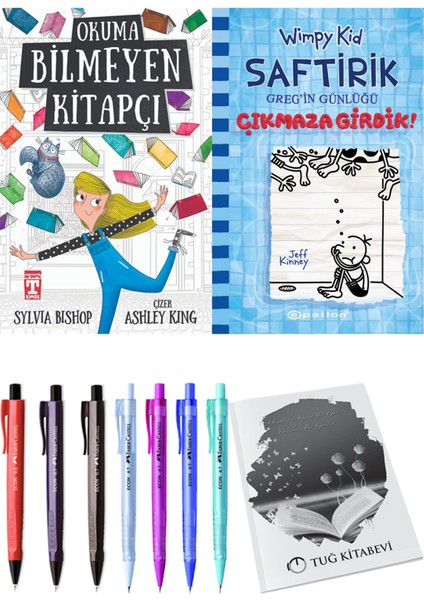 Saftirik 15 Çıkmaza Girdik! ve Okuma Bilmeyen Kitapçı 2'li Set - Kalem
