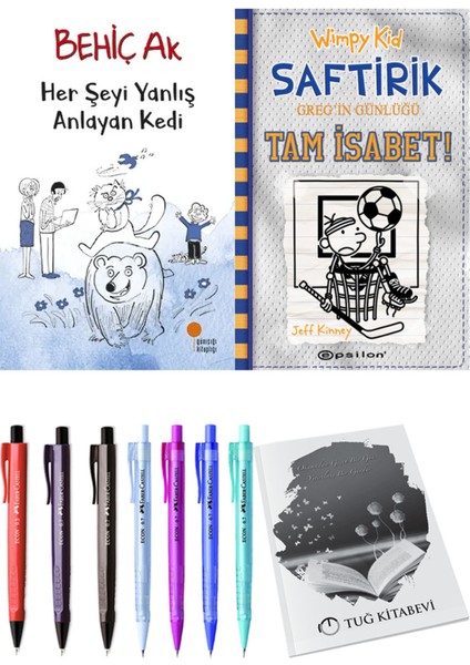 Saftirik 16 Tam İsabet! ve Her Şeyi Yanlış Anlayan Kedi 2'li Set - Kalem