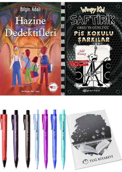 Saftirik 17 Pis Kokulu Şarkılar ve Hazine Dedektifleri 2'li Set - Kalem