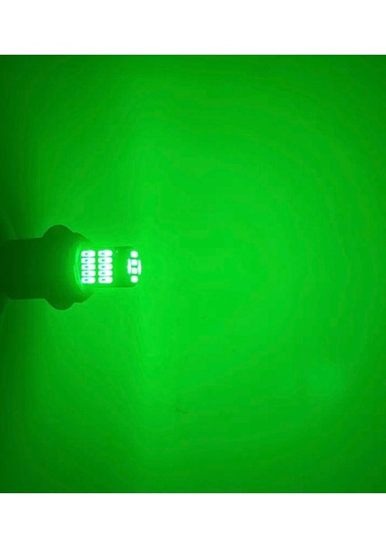 T10 LED 26 Ledli W5W Canbus Metal Ultra Power Yeşil Park Plaka Tavan Ampulü