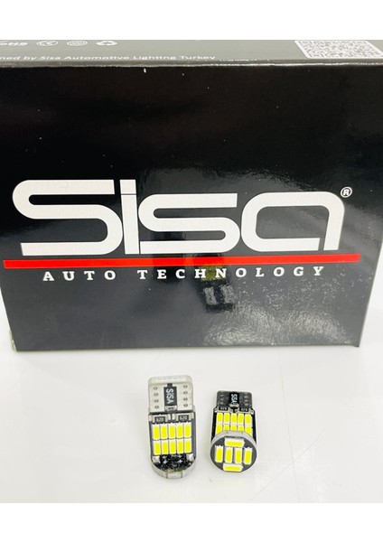 T10 LED 26 Ledli W5W Canbus Metal Ultra Power Yeşil Park Plaka Tavan Ampulü
