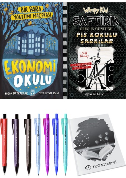 Saftirik 17 Pis Kokulu Şarkılar ve Ekonomi Okulu Bir Para Yönetimi Macerası 2'li Set - Kalem