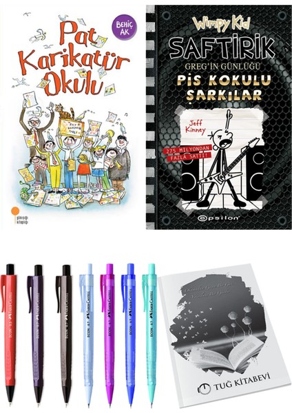 Saftirik 17 Pis Kokulu Şarkılar ve Pat Karikatür Okulu 2'li Set - Kalem